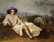 Goethe in the Roman Campagna (mk08) TISCHBEIN, Johann Heinrich Wilhelm